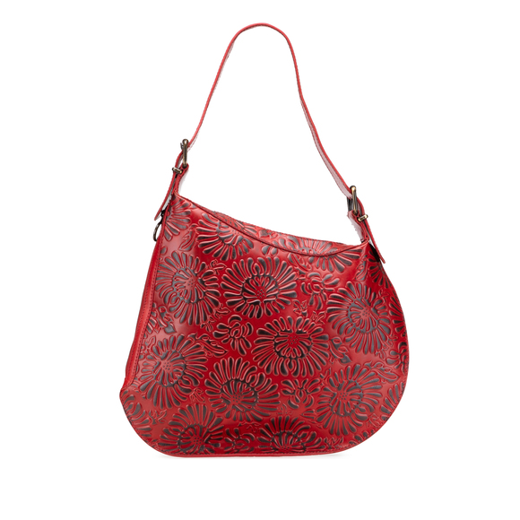 Fendi Handbags - Pre-Loved Fendi Embossed Leather Oyster Shoulder Bag